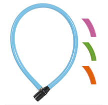 ABUS Antivol Cable Color 0M65X6MM – Fourni avec 2 Cles 4 Couleurs Asso