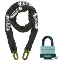 ABUS Antivol Scooter Chaine+cadenas Noir – 0M90 Fourni avec 2 Cles