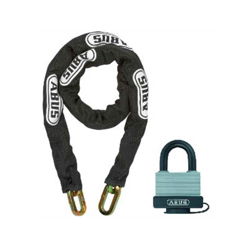 ABUS Antivol Scooter Chaine+cadenas Noir – 0M90 Fourni avec 2 Cles