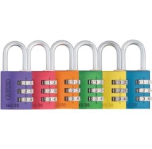 ABUS Cadenas 30MM ALU Combi Rainbow Blis – 3 Chiffres Coloris Assortis