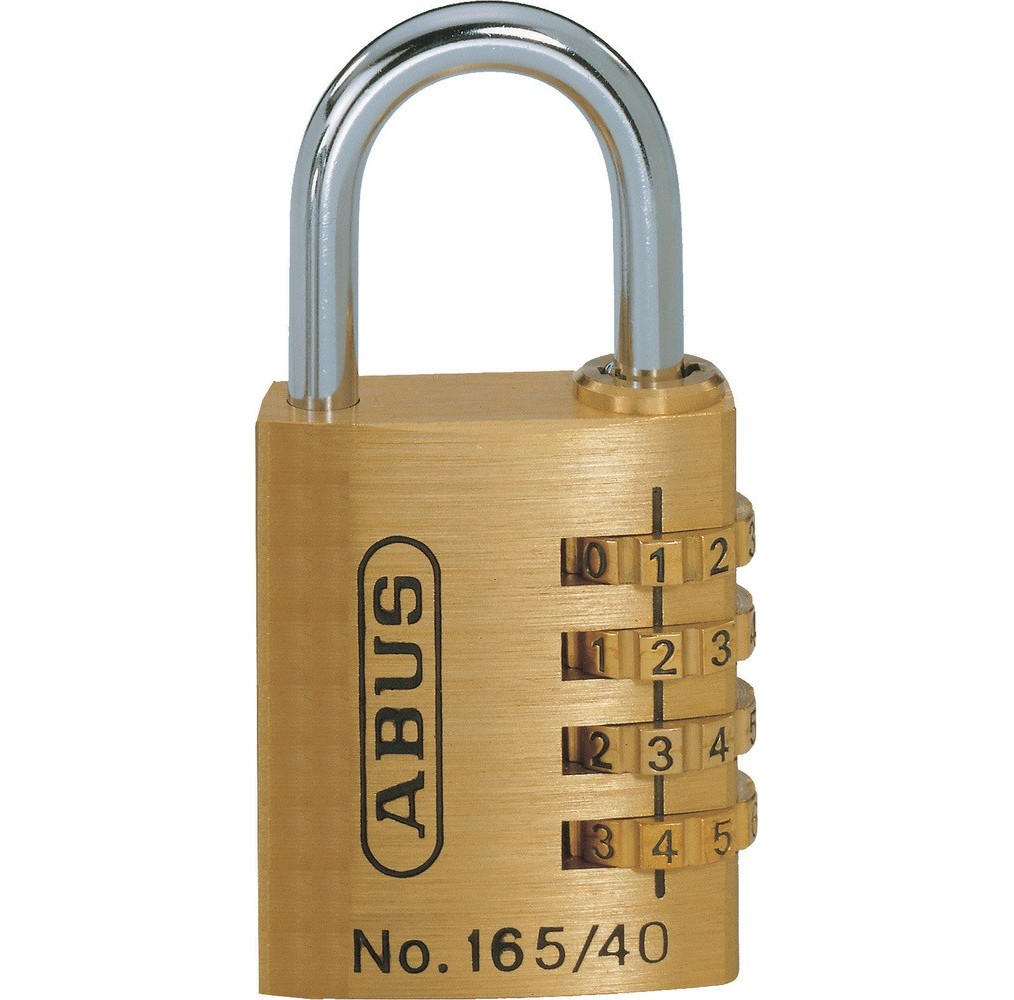 ABUS Cadenas 40MM Laiton Combi Blister – 4 Chiffres