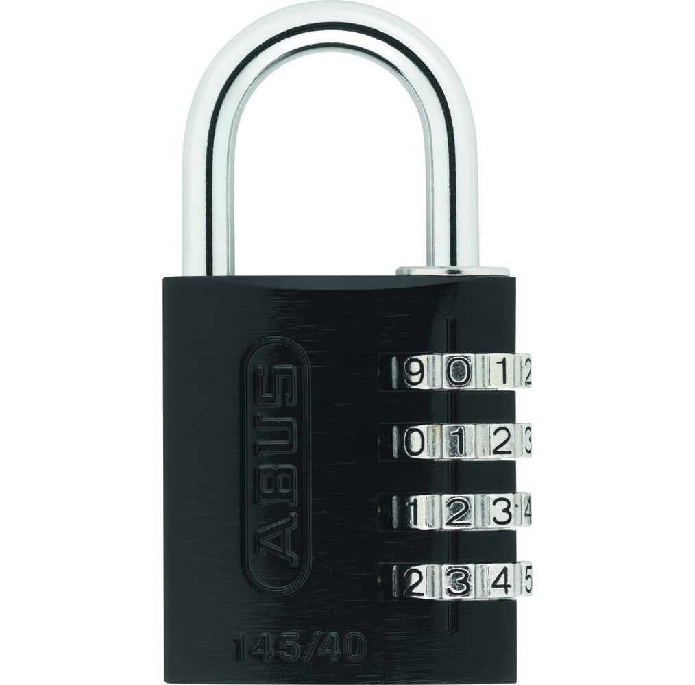 ABUS Cadenas 40MM ALU Combi Noir Blist – 4 Chiffres