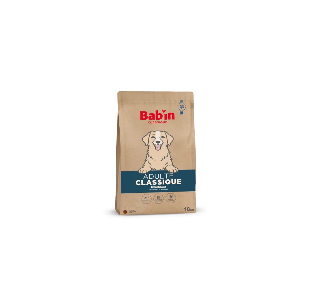 Bab'in Classique Adulte Poulet 18 kg | Croquettes