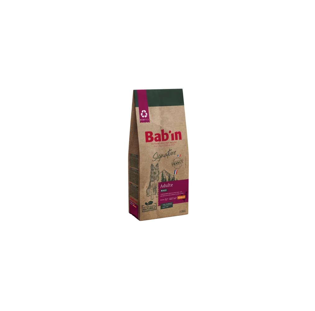 Bab'in Maxi Adulte Poulet 12 kg | Croquettes
