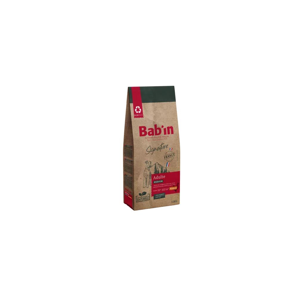 Bab'in Medium Adulte Poulet 12 kg | Croquettes