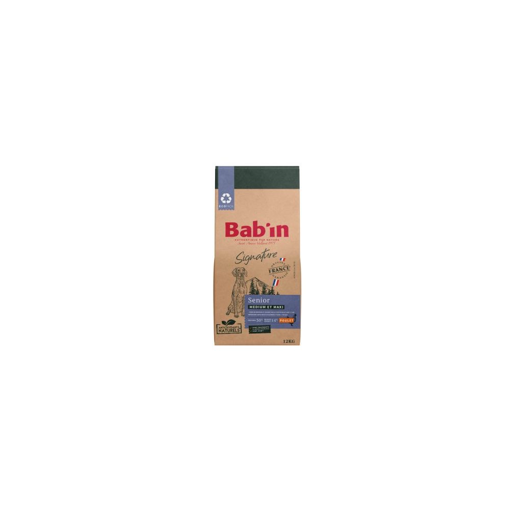 Bab'in Medium & Maxi Senior Poulet 12 kg