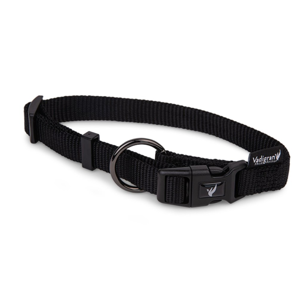 Collier chien Classic Nylon noir 50-66 cm × 25 mm XL | Vadigran