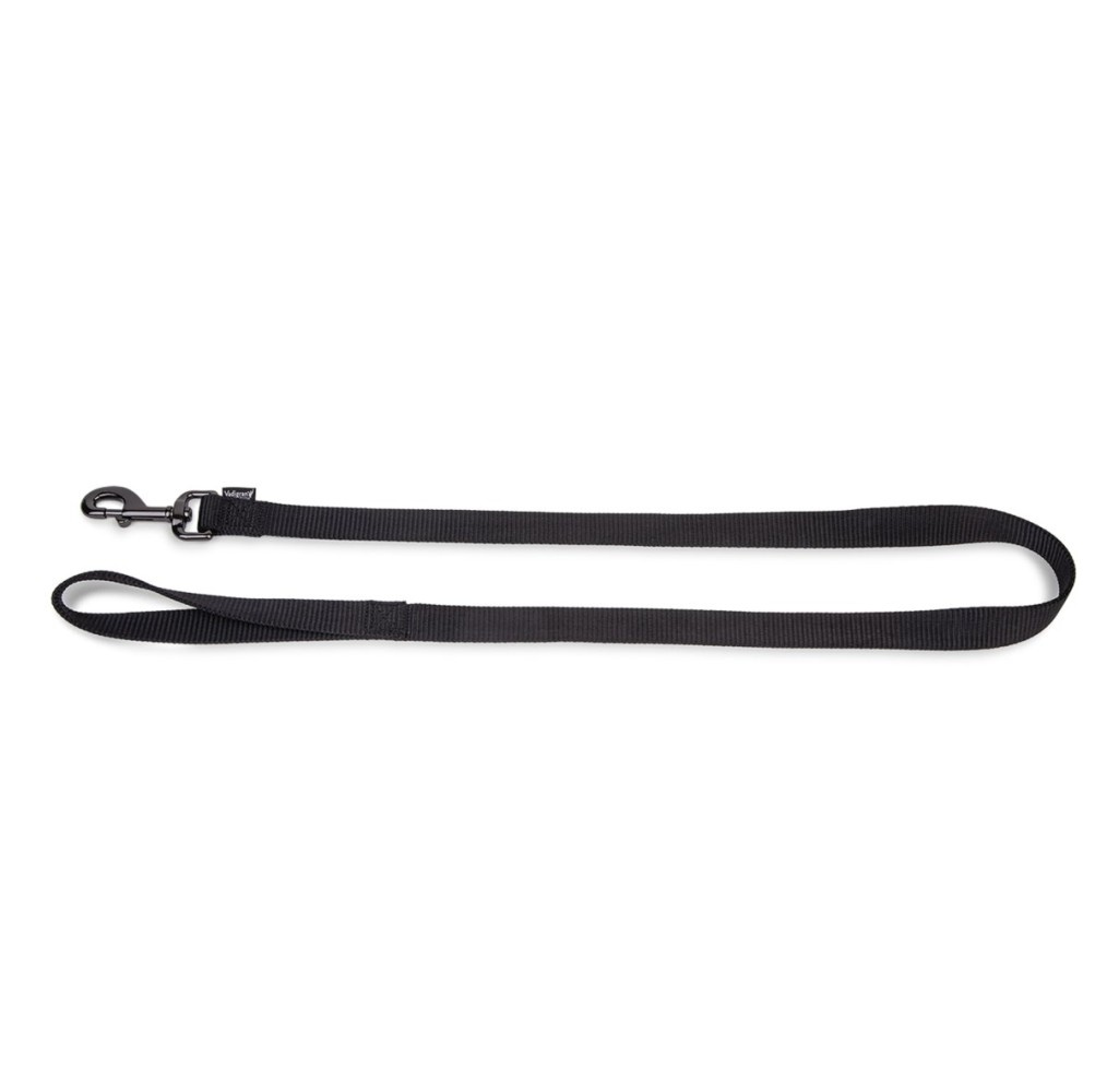 Laisse chien Classic Nylon noir 120 cm × 15 mm M | Vadigran