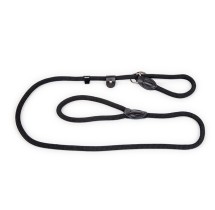 Laisse lasso chien Classic Nylon noir 170 cm × 6 mm S | Vadigran