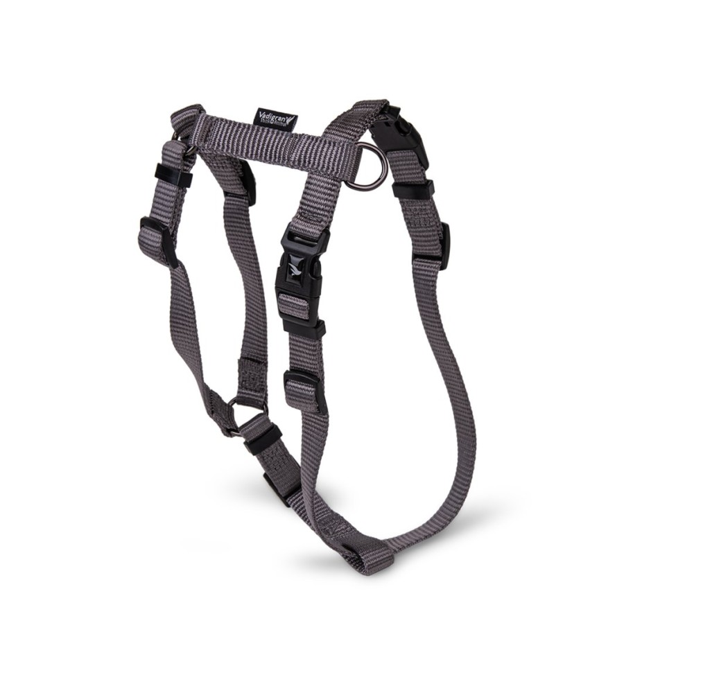 Harnais H chien Classic Nylon taupe 20-32 cm × 10 mm XS | Vadigran