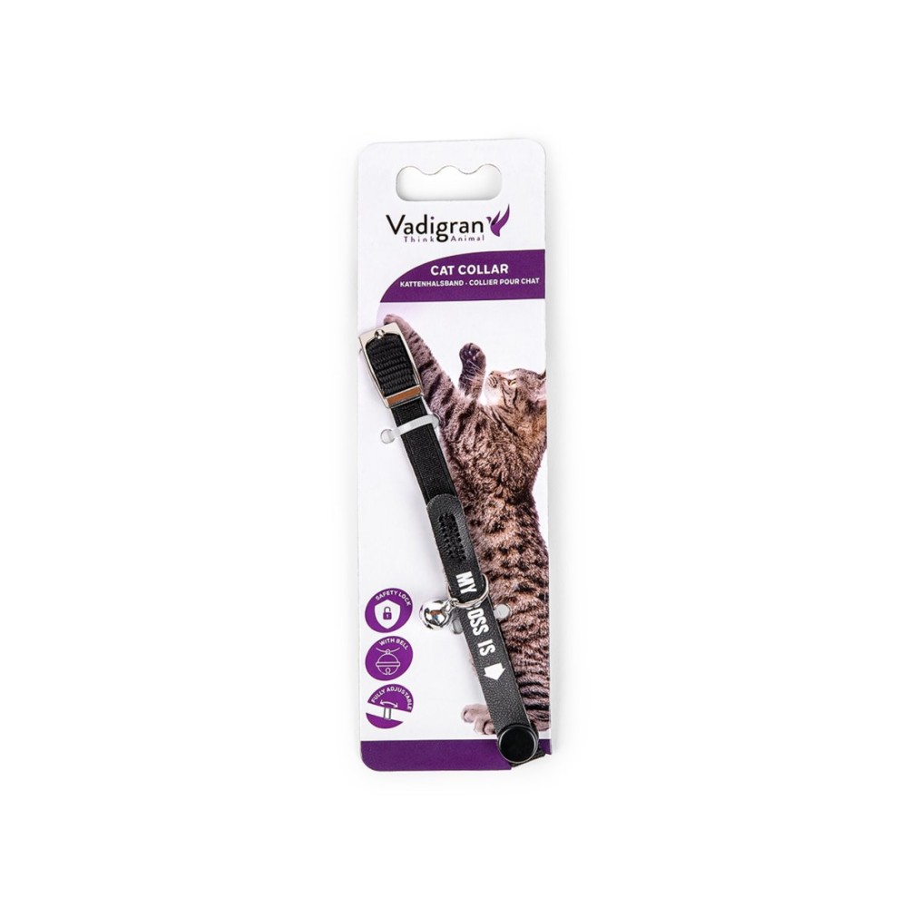Collier chat My Boss noir 30 cm × 10 mm | Vadigran