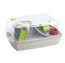 Cage hamster Bernie Deluxe gris 25,5 × 53 × 38 cm | Vadigran