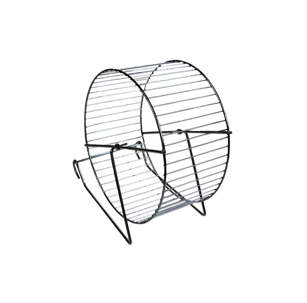 Roue hamster métal/chrome 15 cm | Vadigran