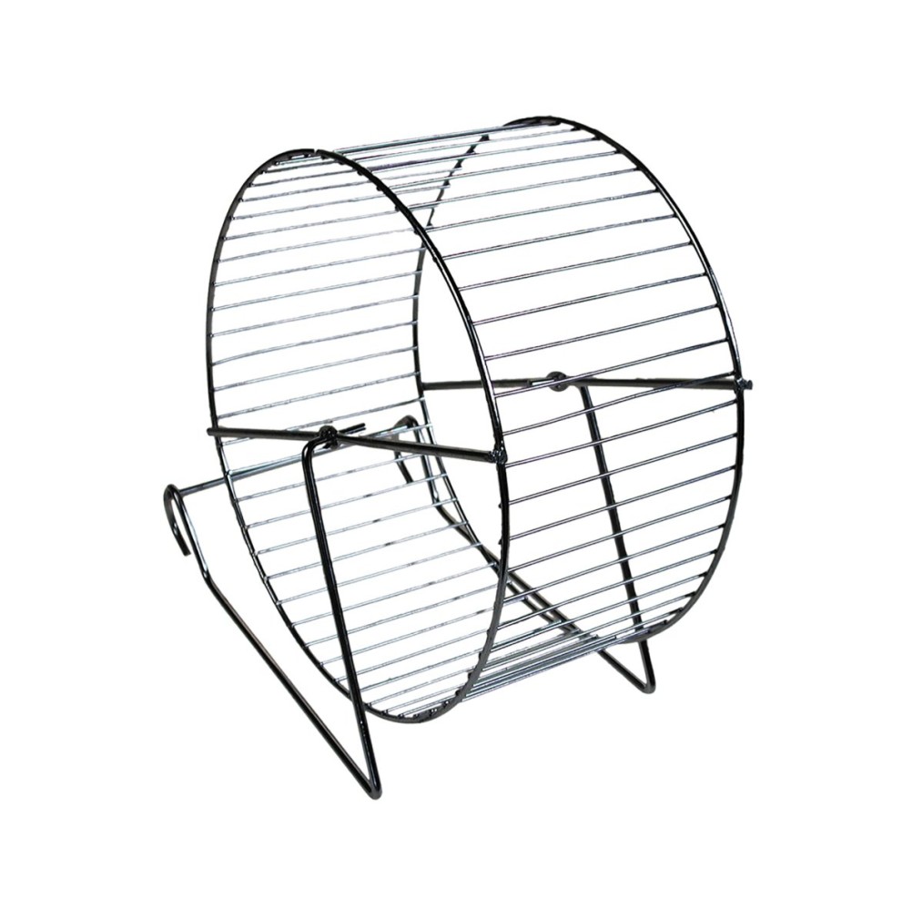 Roue hamster métal/chrome 20 cm | Vadigran