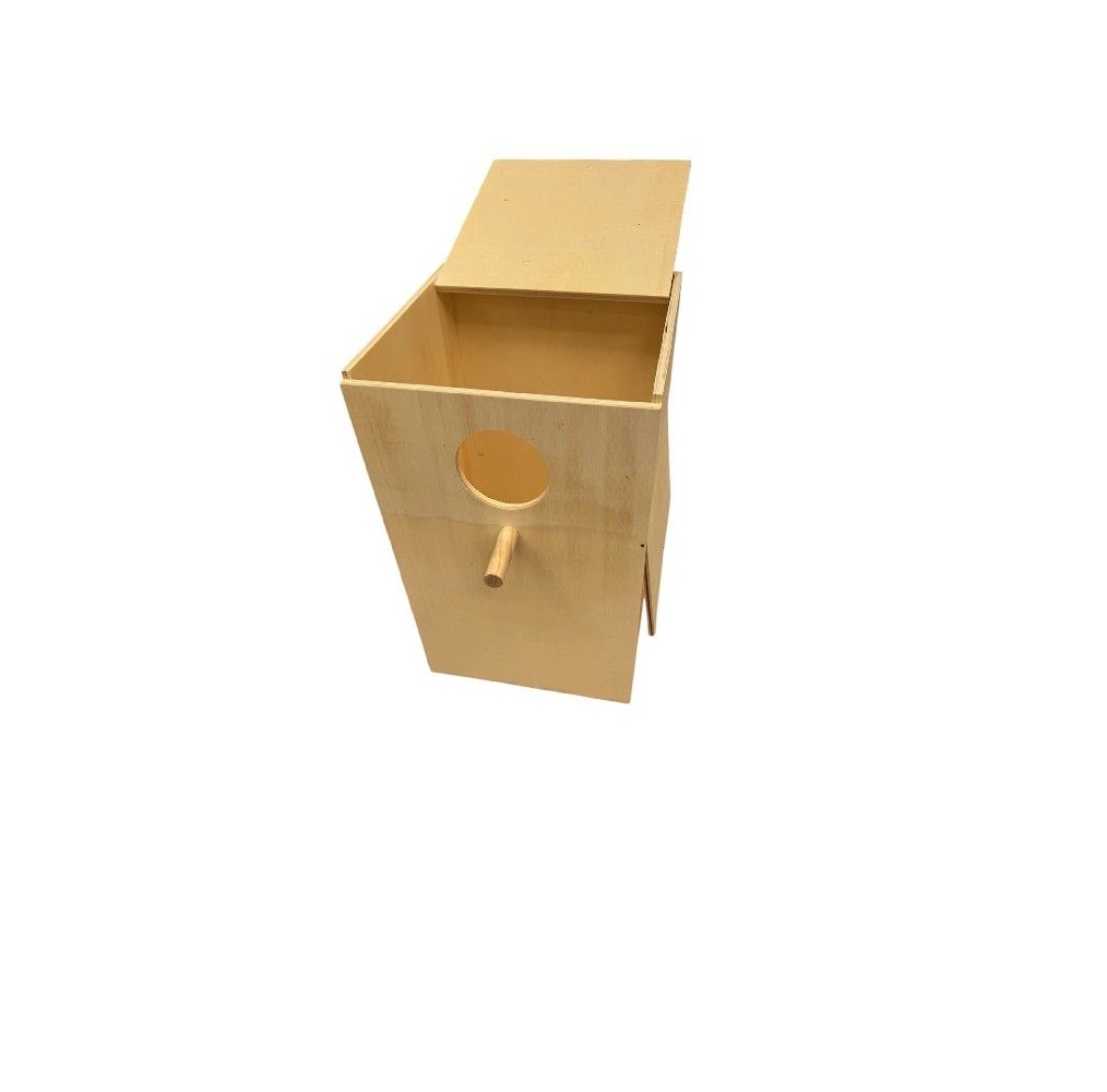 Nichoir bois calopsitte 20 × 20 × 30 cm Ø4,7 cm | Vadigran