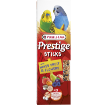 Prestige Sticks petites perruches fruits et fleurs – 2 × 30 g
