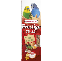 Prestige Sticks petites perruches œuf et thym – 2 × 30 g
