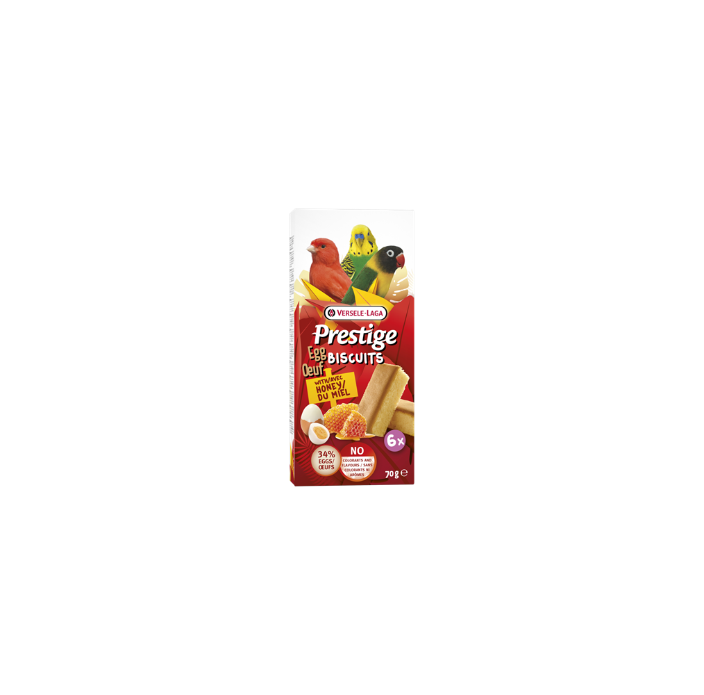 Prestige Biscuits oiseaux au miel – 6 pièces, 70 g