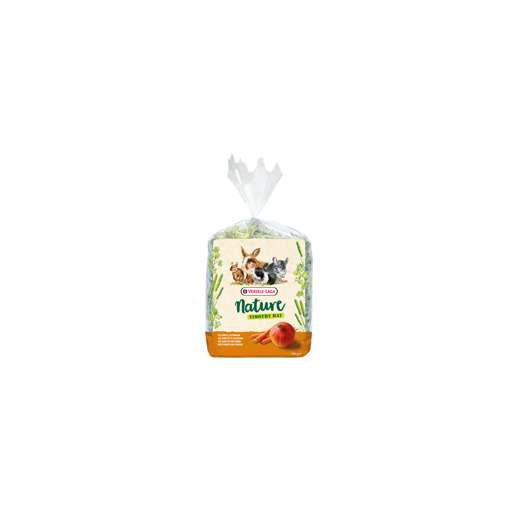 Nature Timothy Hay carotte et potiron – 500 g