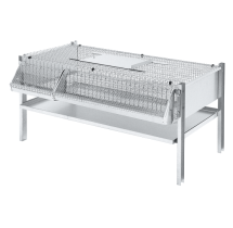 Cage d'Engraissement pour Poulets et Cailles – Acier Inoxydable