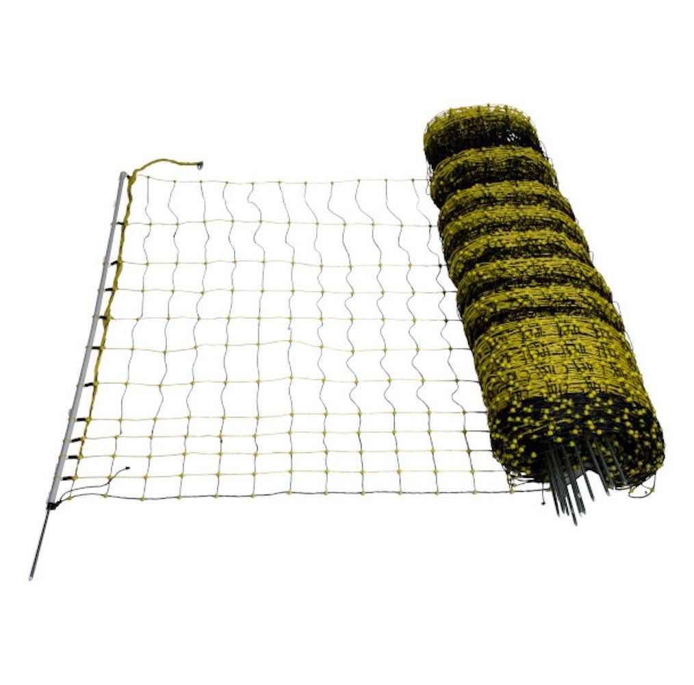 Filet Électrifiable Volailles 50 m x 105 cm – Sécurité & Facilité | Piquets Inclus