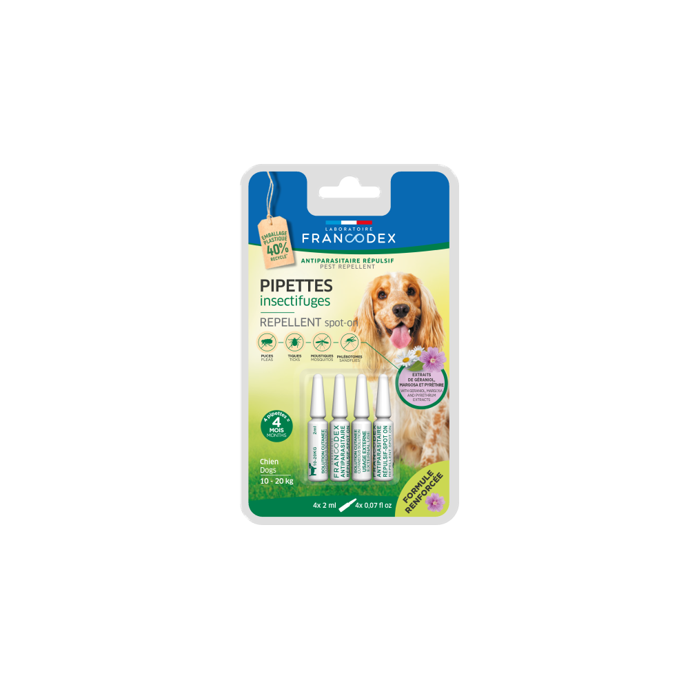 Pipettes chiens 10–20 kg | Francodex