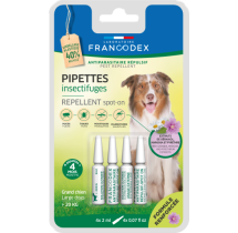 Pipettes Insectifuges – Chiens de plus de 20 kg | Naturelles | 4 x 2 ml