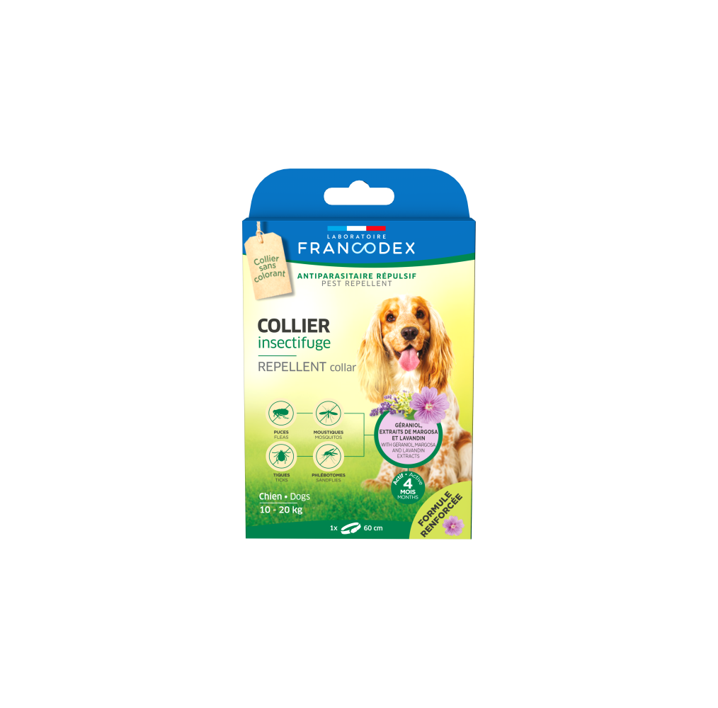 Collier chiens 10–20 kg 60 cm | Francodex