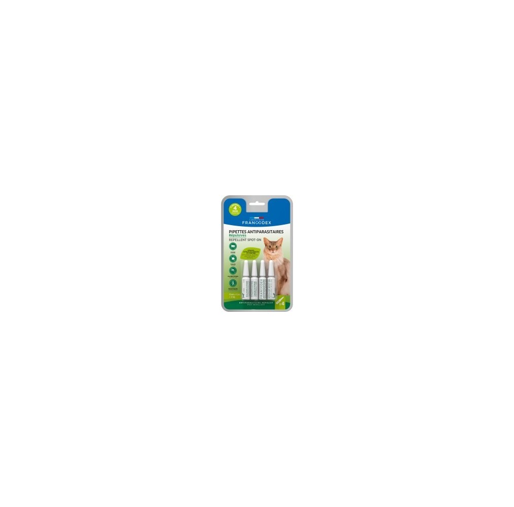Pipettes chats plus de 2 kg 4 × 1 ml | Francodex