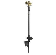 Arroseur cracheur métal Ribimex sur pic 55 cm – 400 m² – Secteur 0‑360°