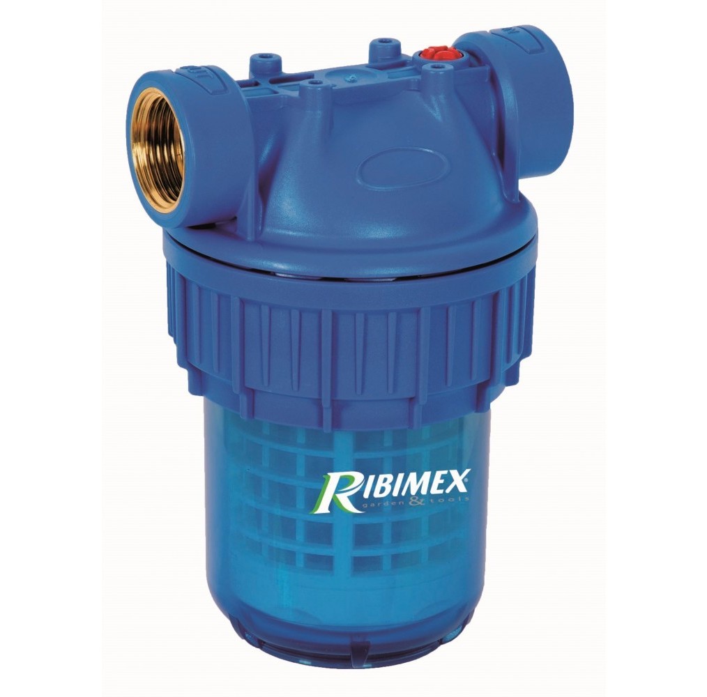Filtre à eau Ribimex 3 corps avec support mural