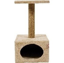 Arbre à Chat Solo Zolux 54×30 cm – Niche + Griffoir Compact