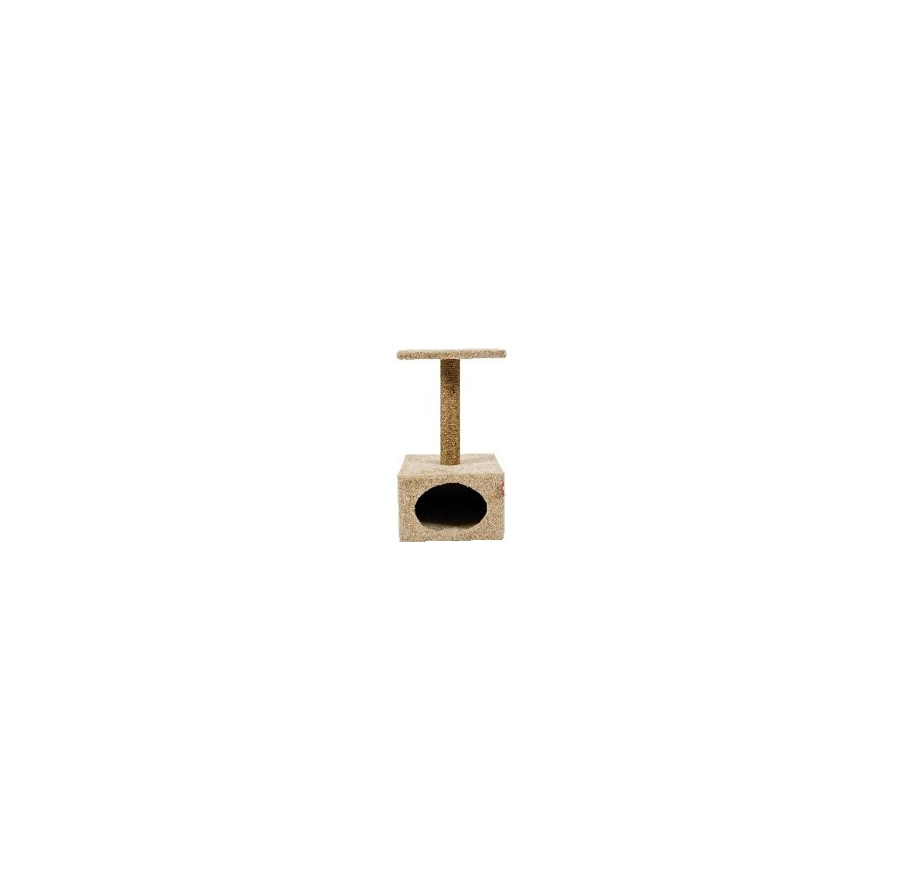 Arbre à Chat Solo Zolux 54×30 cm – Niche + Griffoir Compact