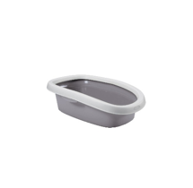 Bac à Litière Chat Stefanplast Sprint 20 Open Gris – Confort et Hygiène au Quotidien