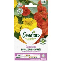 Capucine Grande Variée – Gondian | Fleurs grimpantes multicolores | Sachet Série B