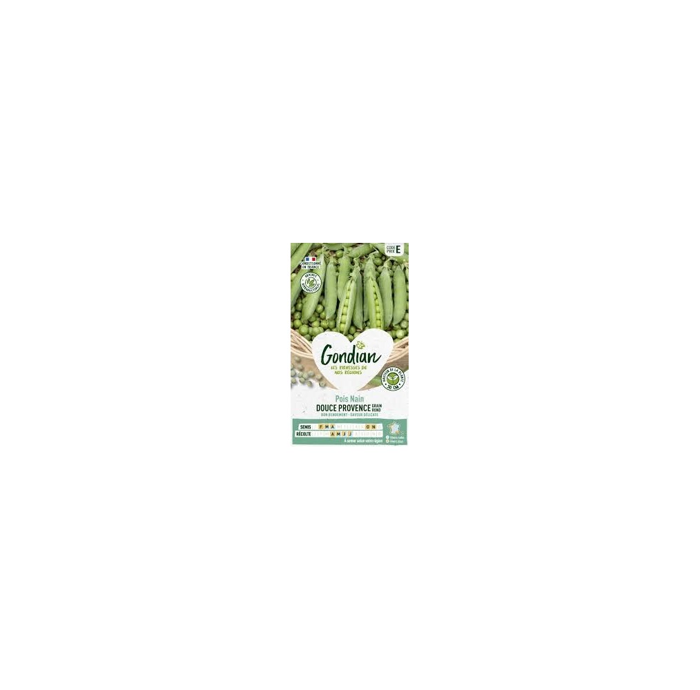Pois nain Douce Provence Gondian – graines