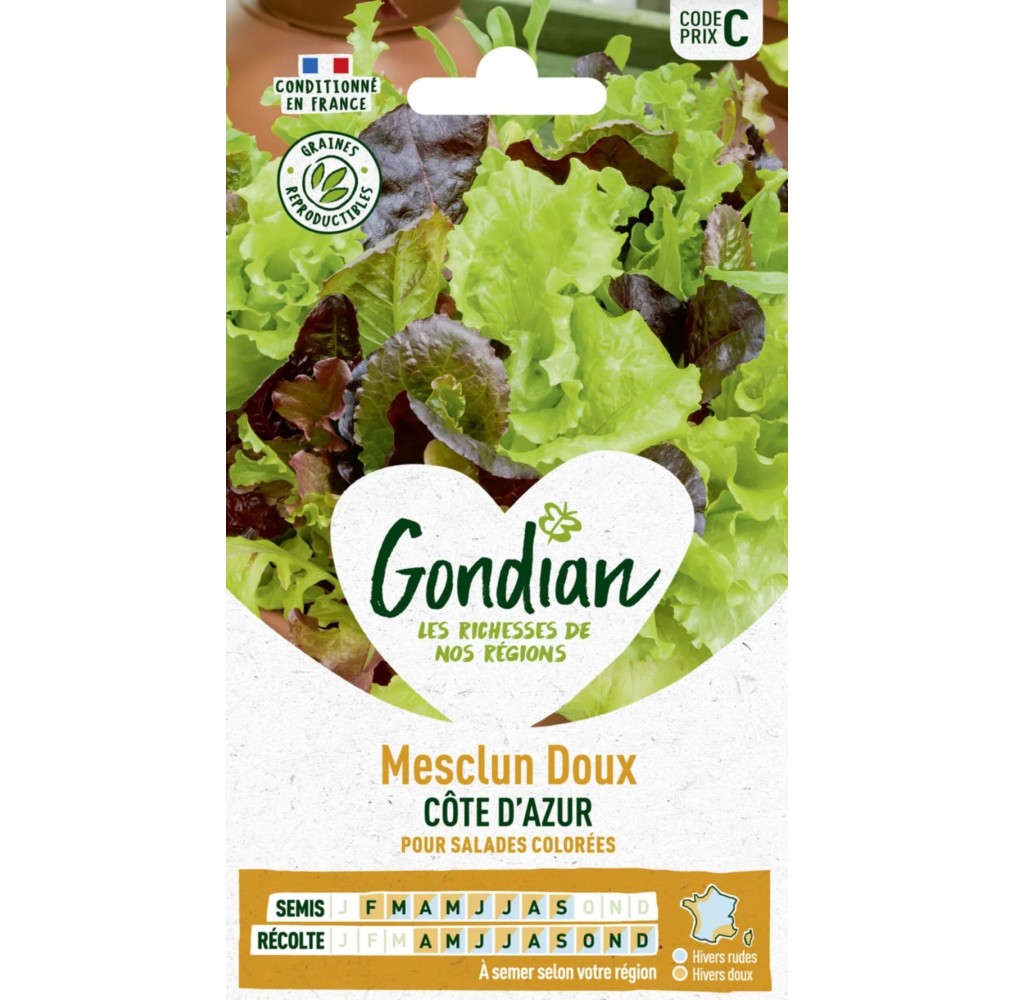 Mesclun Doux Côte d’Azur – Graines Gondian