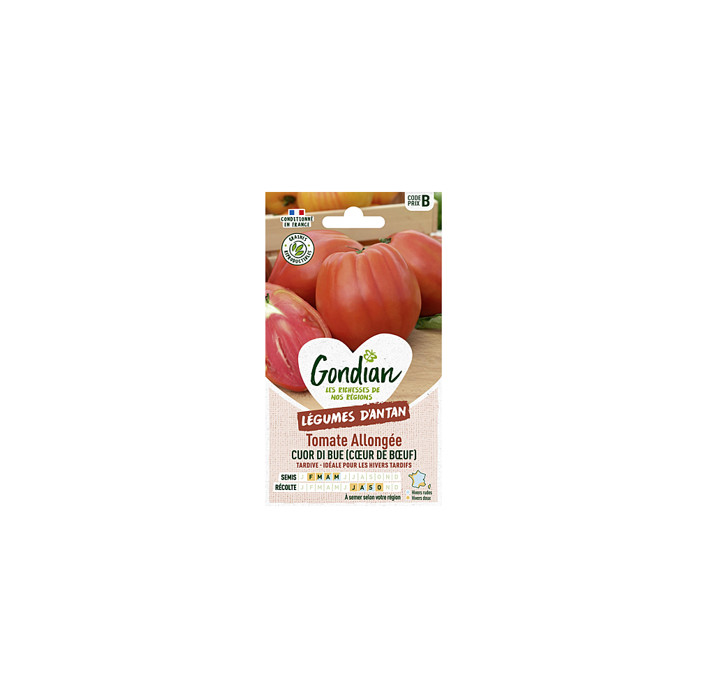 Tomate Cuor di Bue – Graines Gondian