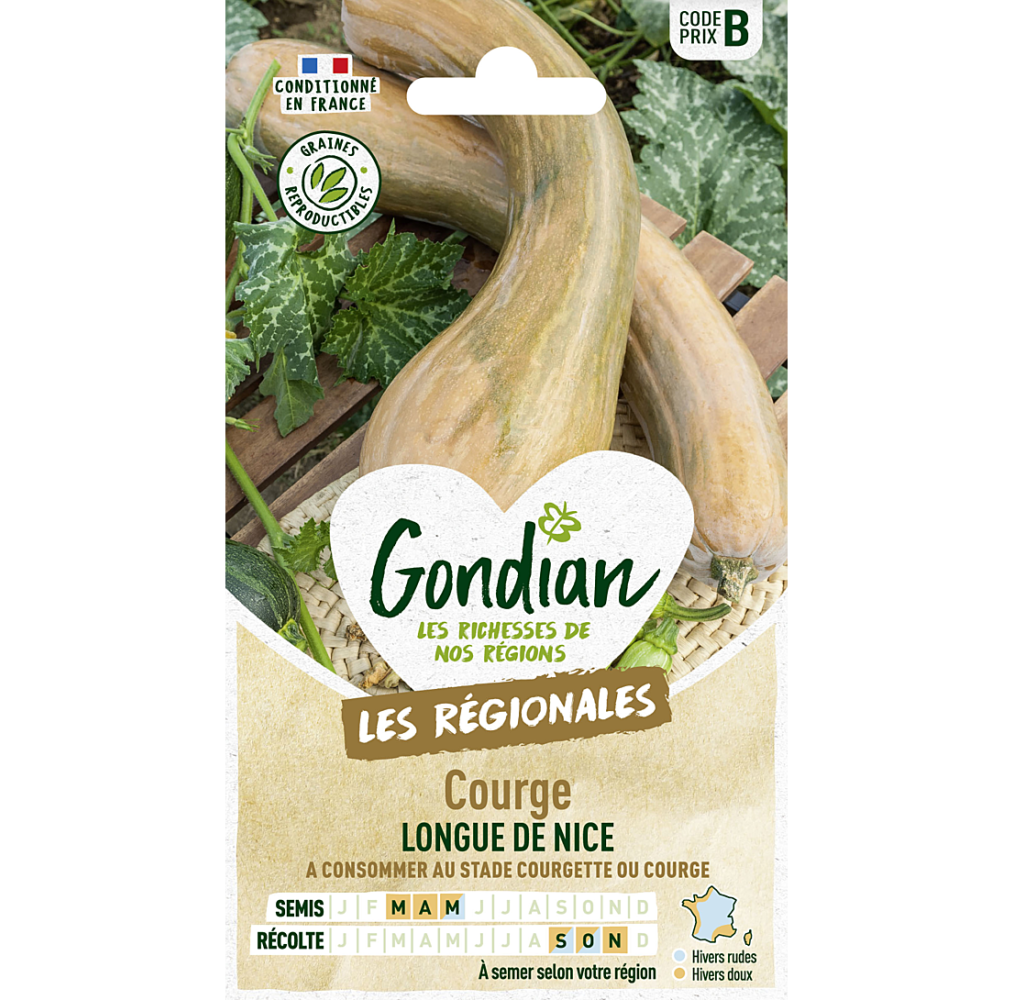Courge Longue de Nice – Graines Gondian