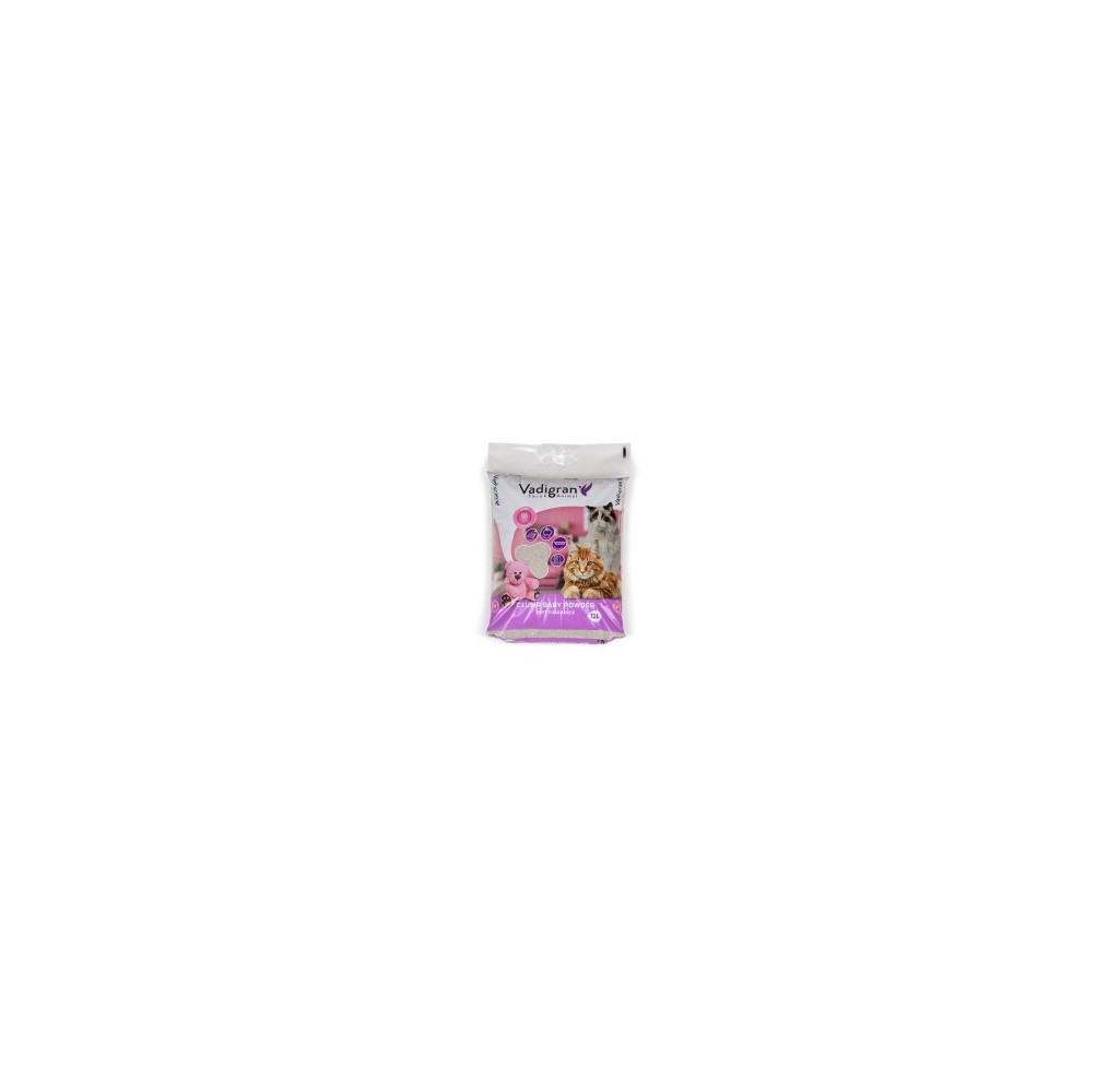 Litière chat bentonite Baby Powder 12 kg / 12 L | Vadigran
