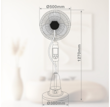 Ventilateur Brumisateur GSC 40 cm 70W | 3 Vitesses avec Télécommande