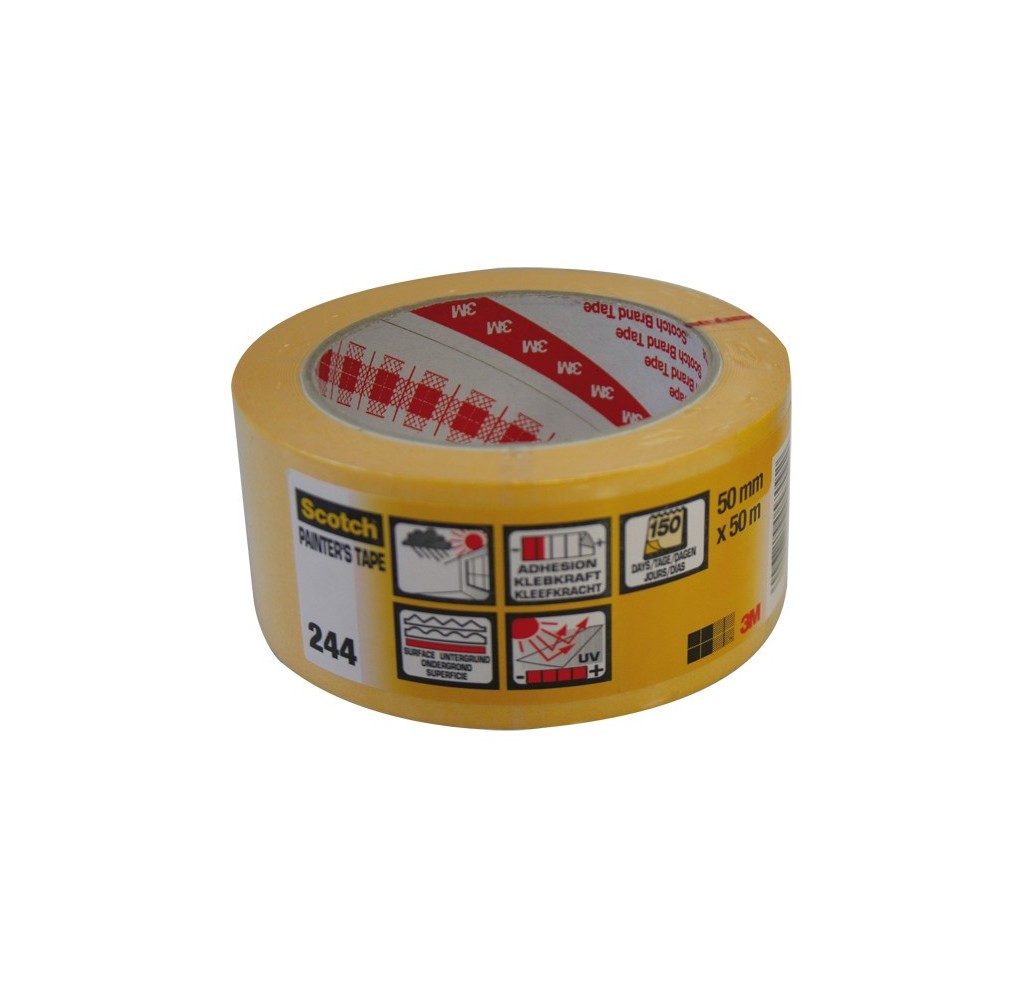 3M 244 MASQUAGE JAUNE PREC 50 m x 48 mm MASQUAGE SPECIFIQUE