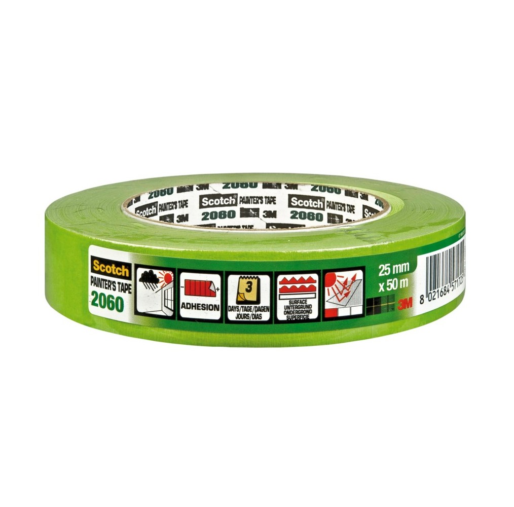 3M 2060 MASQUAGE EXT VERT 50 m x 24 mm MASQUAGE SP SURFACES DIFFICILES