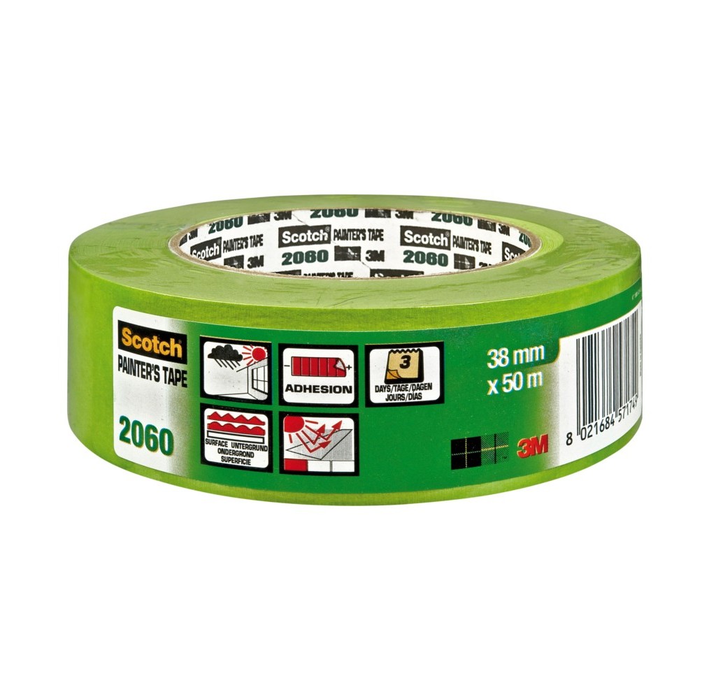 3M 2060 MASQUAGE EXT VERT 50 m x 48 mm MASQUAGE SP SURFACES DIFFICILES