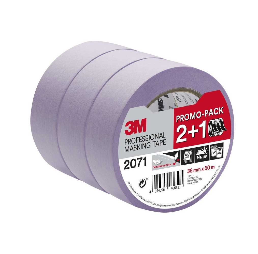 Scotch Lot 2+1 Masquage violet 50MX36MM