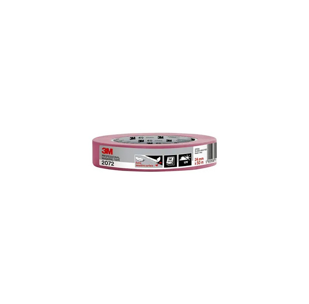 3M 2072 Masquage rose délicat 50MX24MM – Masquage SURFACES SENSIBLES